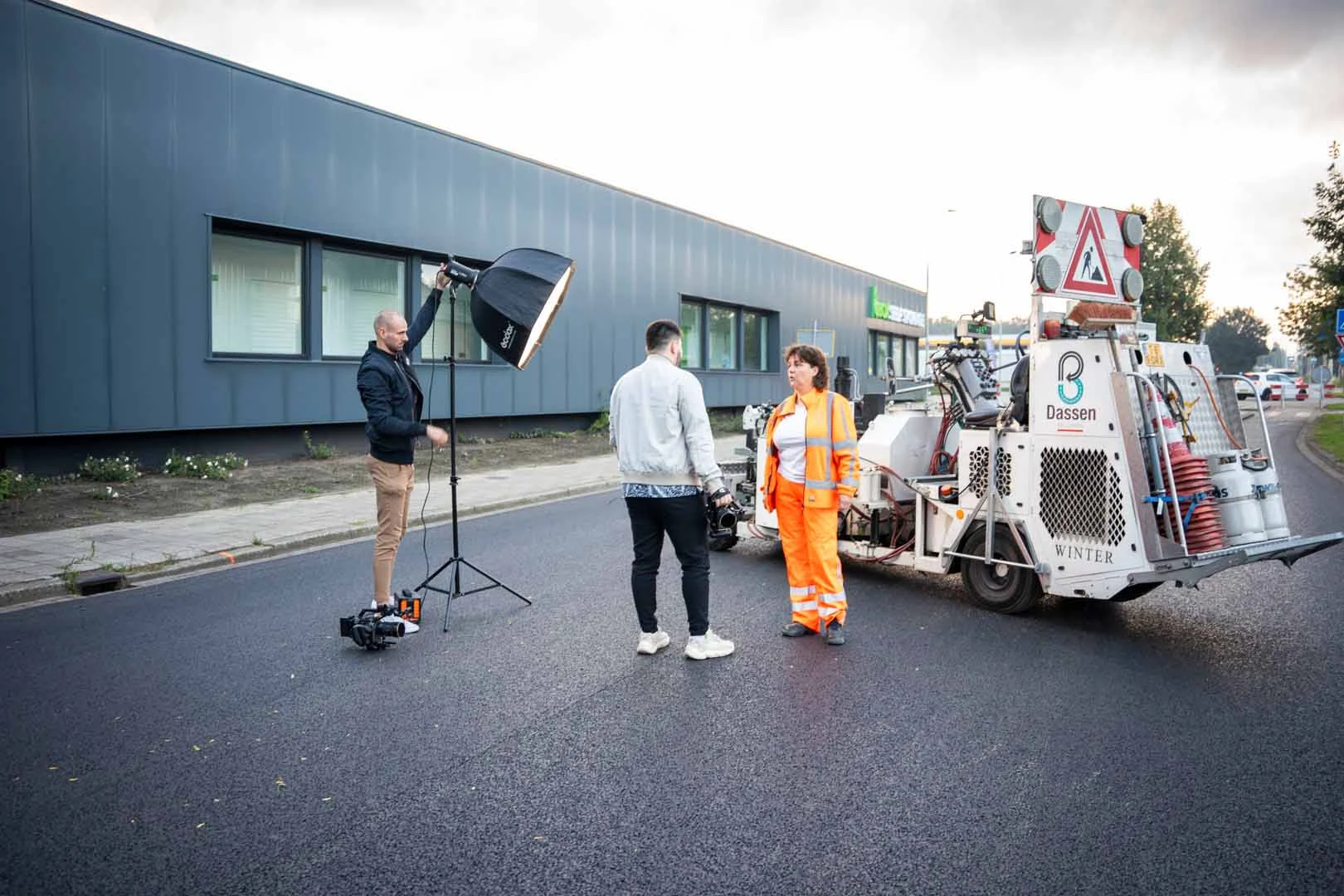 Citral Studios tijdens een testimonial shoot voor Dassen Belijning in Maastricht