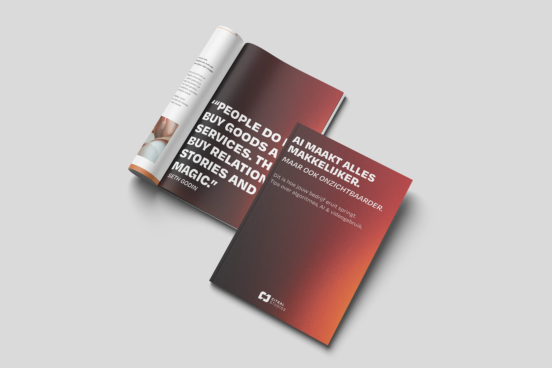 Mock-up van de gratis Video AI gids